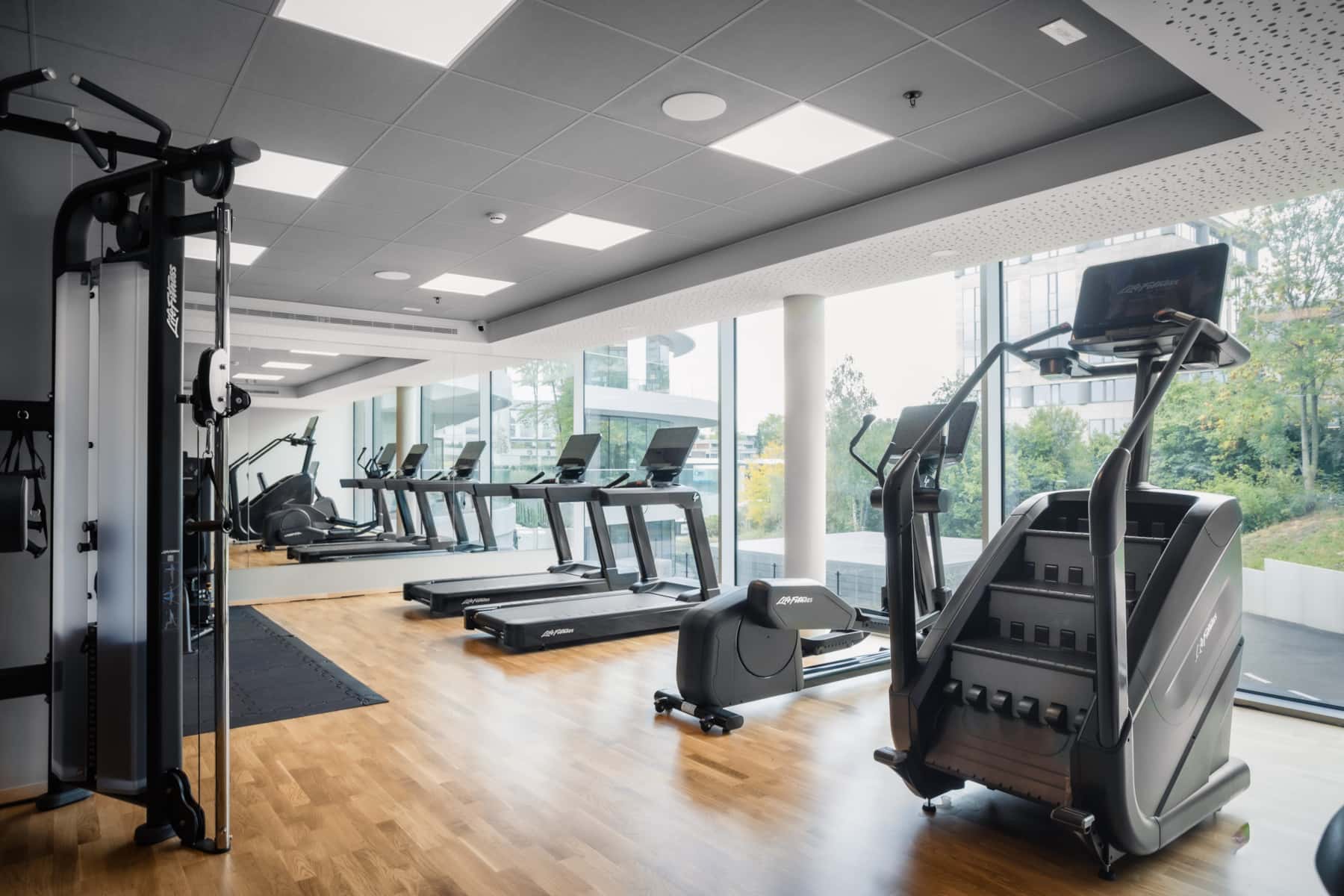 Gimnasio del Hilton Garden Inn Brussels Airport